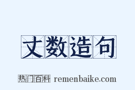 丈数造句是什么意思的图片